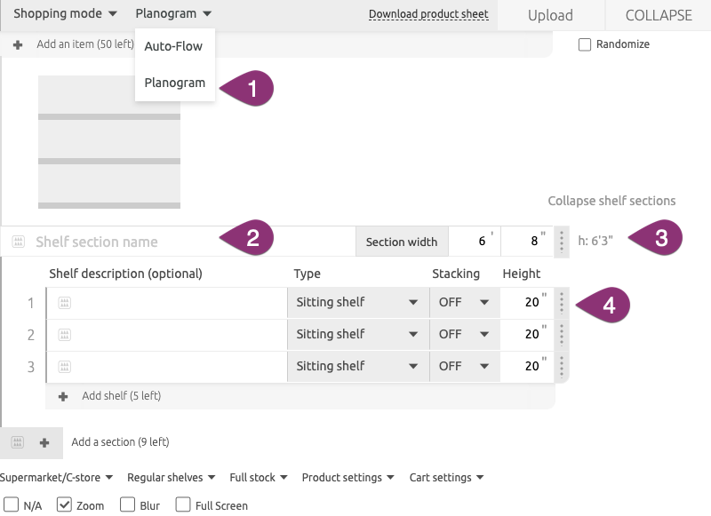 Shelf Test customizations: Planogram mode: editing....png