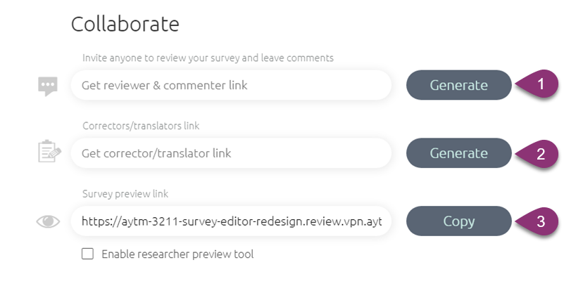 Sharing Survey Drafts aytm Help Center